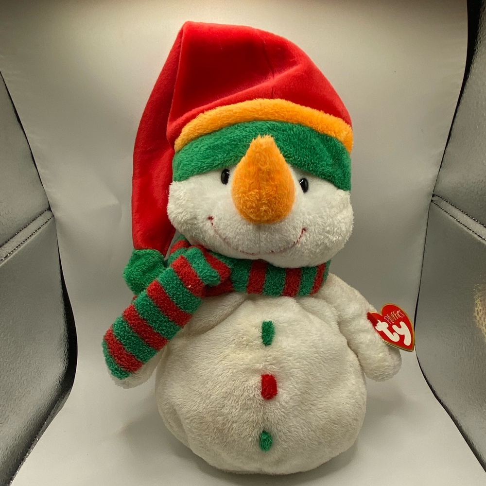 Vintage 2003 Ty Beanie Babies Pluffies Melton Christmas Stuffed Animal Plush.